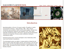 Tablet Screenshot of gallerimoser.com